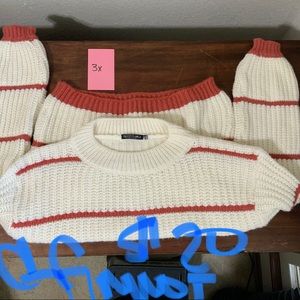 Glitzy Girls Striped Sweater